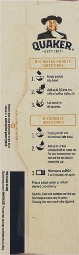 image:imageQuaker Steel Cut Oats Quick 3minute Oatmeal Cranberries and Blueberries Breakfast Cereal 8 Packets Per Box Pack of 6 BoxesRaisin Date Walnut