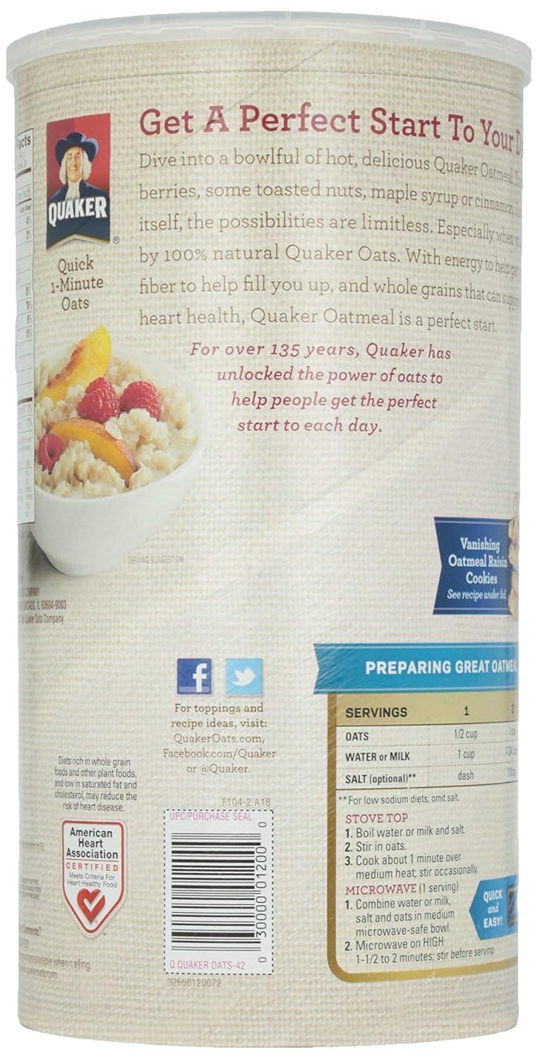 image:imageQuaker Steel Cut Oats Quick 3minute Oatmeal Cranberries and Blueberries Breakfast Cereal 8 Packets Per Box Pack of 6 Boxeswhole grain