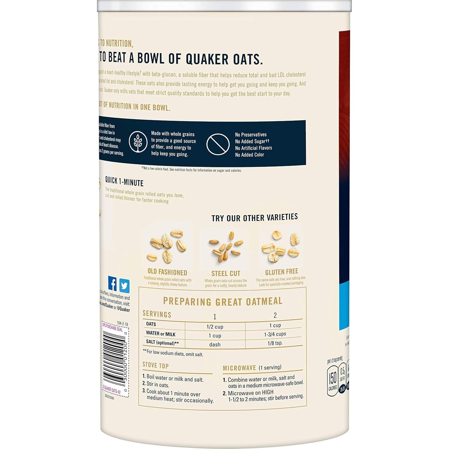 image:imageQuaker Steel Cut Oats Quick 3minute Oatmeal Cranberries and Blueberries Breakfast Cereal 8 Packets Per Box Pack of 6 Boxeswhole grain