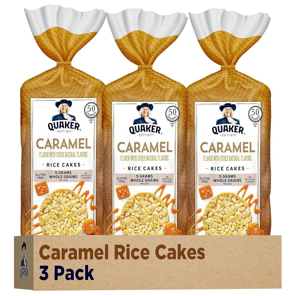 image:imageQuaker Large Rice Cakes Apple Cinnamon Pack of 3Caramel