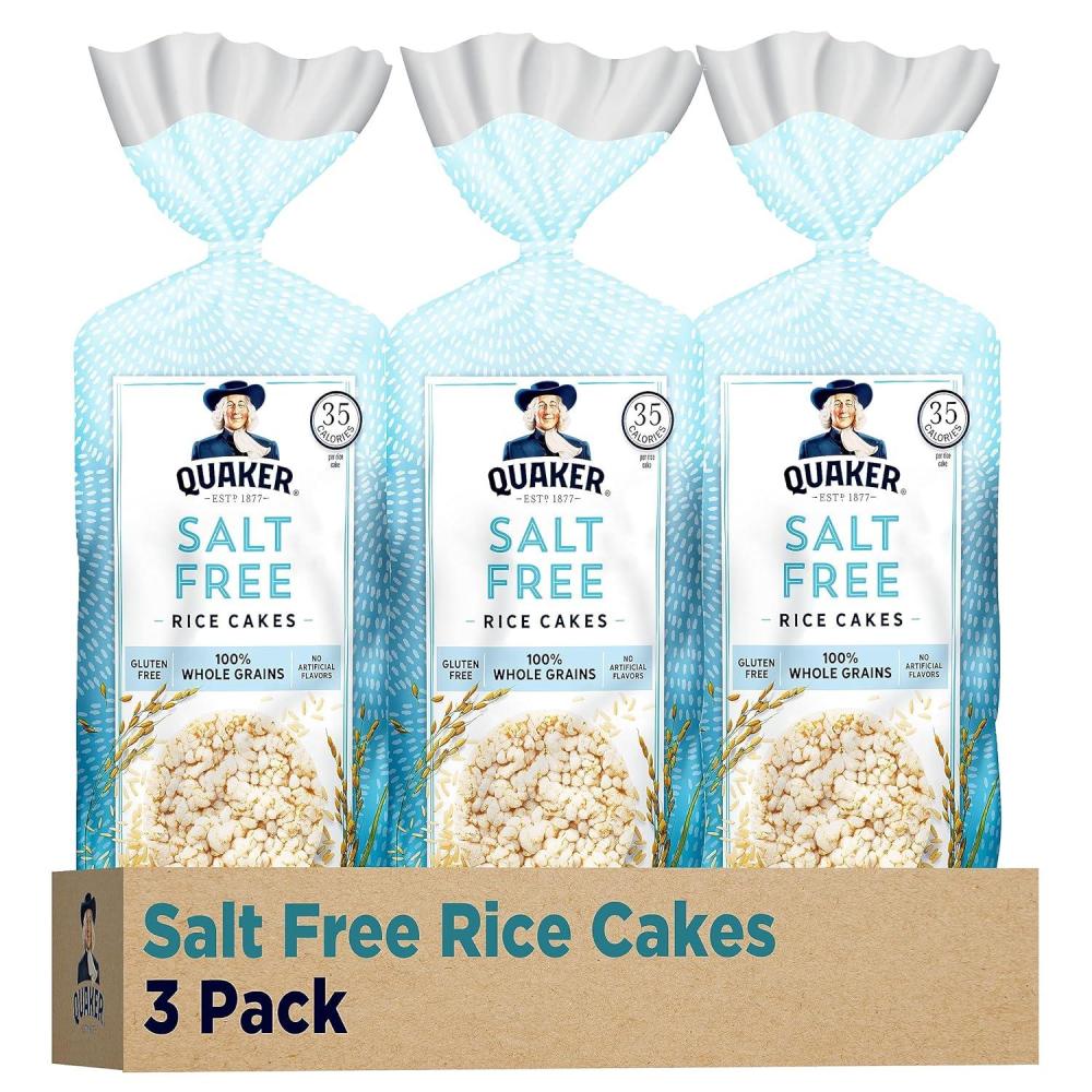 image:imageQuaker Large Rice Cakes Apple Cinnamon Pack of 3Plain Salt Free