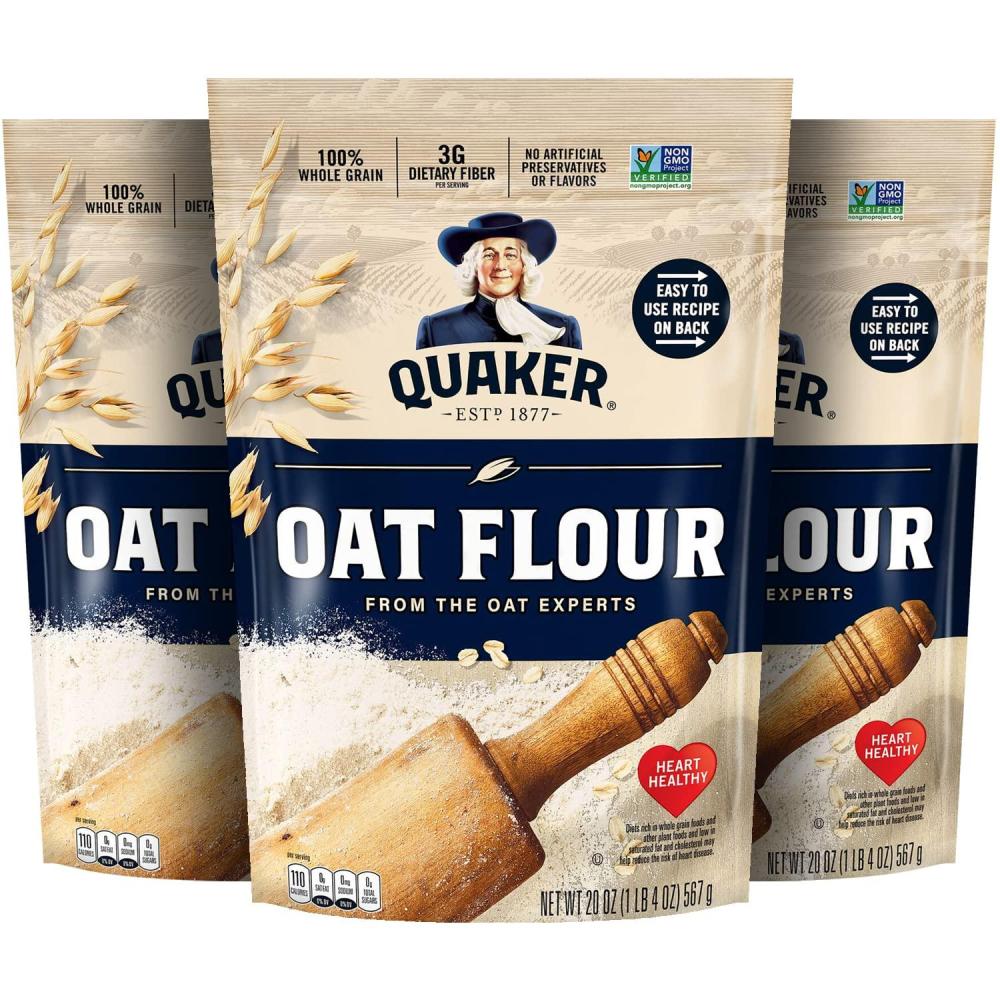 image:imageQuaker Oat Flour Stand Up Pouches 20oz 3 Pack