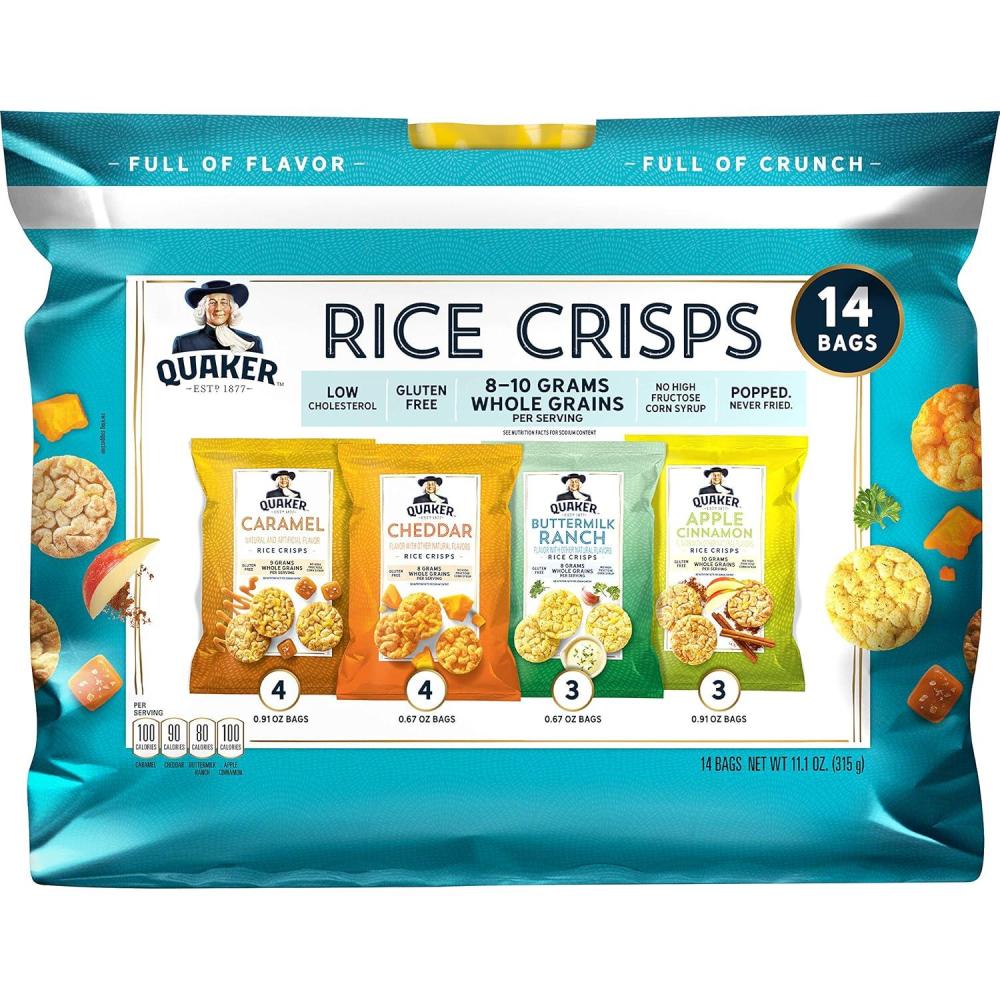 image:imageQuaker Rice Crisps Sweet amp Savory Variety Pack 14 Count