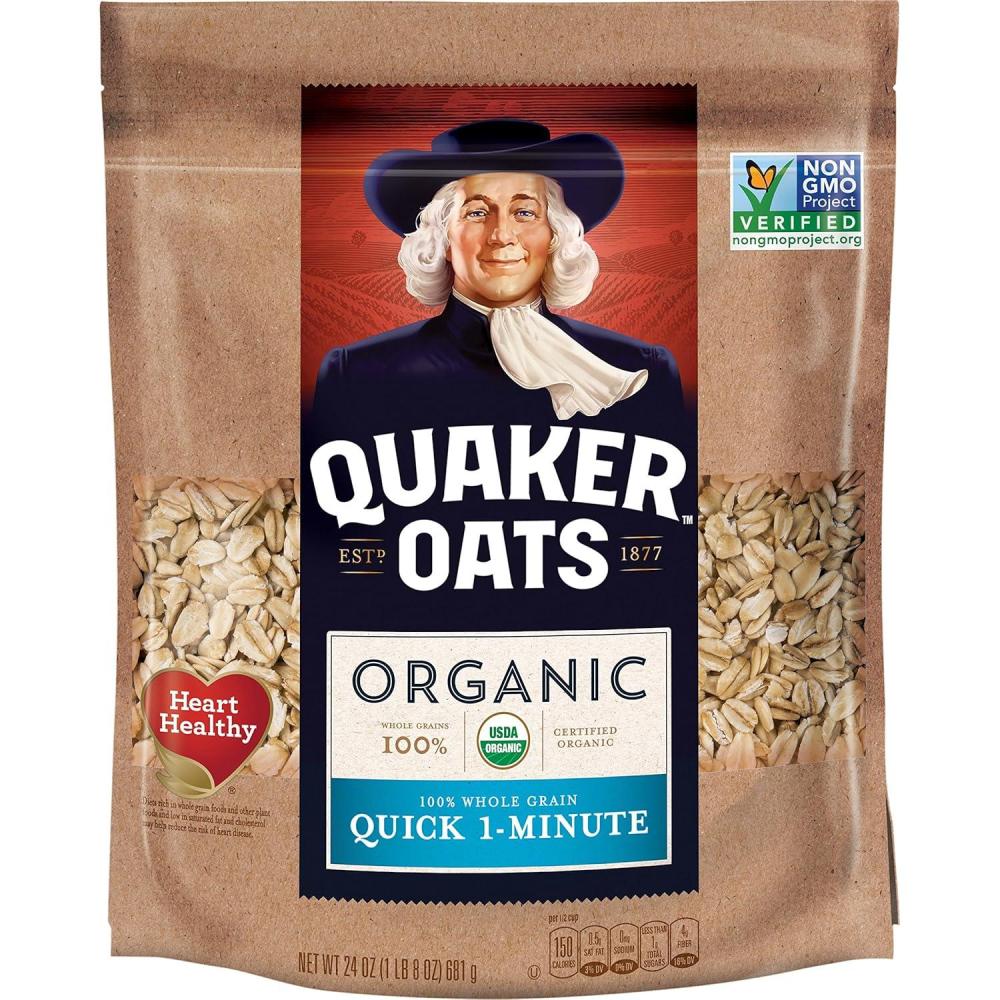 image:imageQuaker Steel Cut Oats Quick 3minute Oatmeal Cranberries and Blueberries Breakfast Cereal 8 Packets Per Box Pack of 6 BoxesQuick Organic