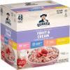 image:imageQuaker Instant Oatmeal Fruit and Cream 4 Flavor Variety Pack Individual Packets 48 Count507 Ounce Pack of 1