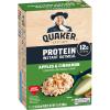 image:imageQuaker Protein Instant Oatmeal Apple Cinnamon 12g Protein per Serving Whole Grains No Artificial Flavors No Added Colors 211 oz Packets 6 Pack