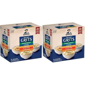 Quaker Instant Grits, 4 Flavor Variety Pack, 0.98oz Packets,44 Count (Pack of 1)(0.98 Ounce (Pack of 88))