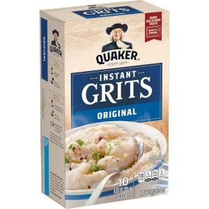 Quaker Instant Grits, Original, 0.98oz Packets (10 Pack)(10 Count (Pack of 1))