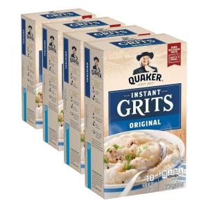 Quaker Instant Grits, Original, 0.98oz Packets (10 Pack)(10 Count (Pack of 4))