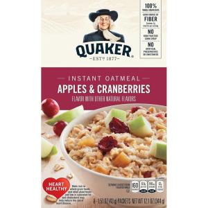 Quaker, Instant Oatmeal, Apple Cranberry, 12.1 Oz