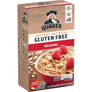 Quaker Organic Instant Oatmeal, Maple & Brown Sugar, Breakfast Cereal, 1.44 Oz (Pack of 8)(Gluten Free – Original)
