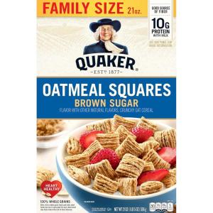 Quaker Steel Cut Oats, Quick 3-minute Oatmeal, Cranberries and Blueberries, Breakfast Cereal, 8 Packets Per Box (Pack of 6 Boxes)(brown sugar)