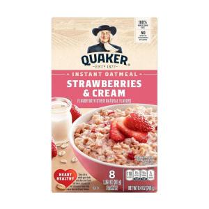 Quaker, Oatmeal, 42 Oz Canister(Strawberries & Cream)