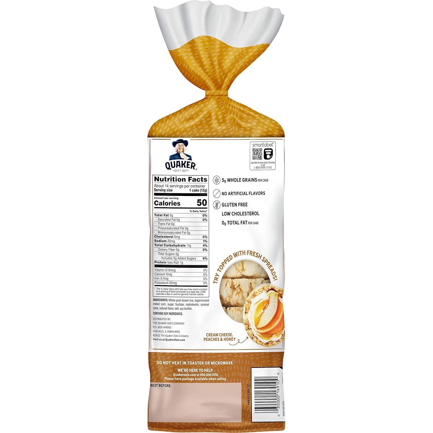 image:imageQuaker Rice Cakes Caramel 65 OzCARAMEL