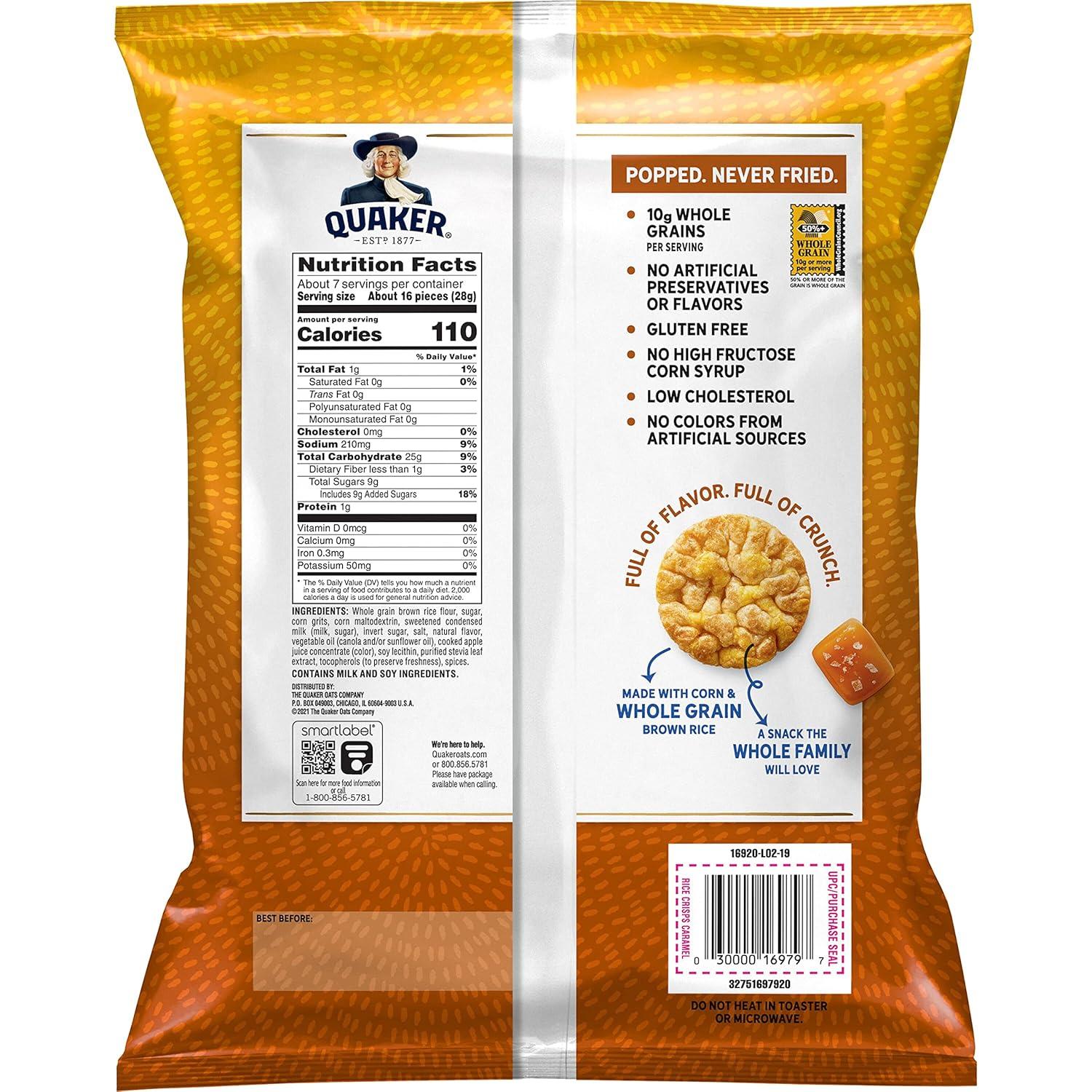 image:imageQuaker Rice Crisps Sweet amp Spicy Chili 303 oz BagCARAMEL CORN