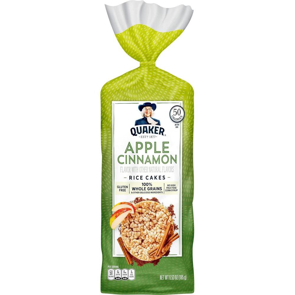 image:imageQuaker Rice Cakes White Cheddar 550 ozAPPLE CINNAMON