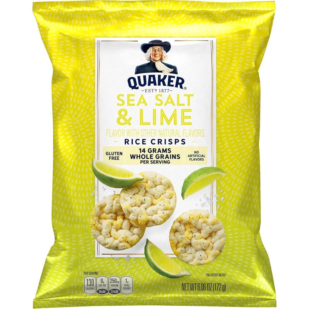 image:imageQuaker Rice Crisps Sweet amp Spicy Chili 303 oz BagSEA SALT AND LIME