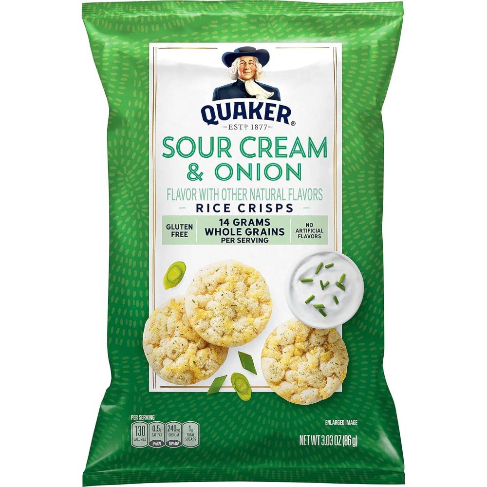 image:imageQuaker Rice Crisps Sweet amp Spicy Chili 303 oz BagSour Cream  onion