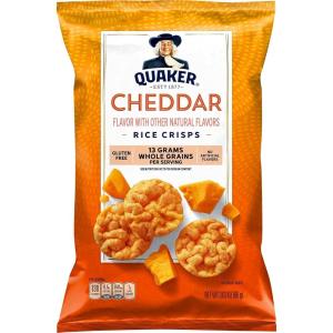 Quaker Rice Crisps, Sweet & Spicy Chili, 3.03 oz Bag(Cheddar)