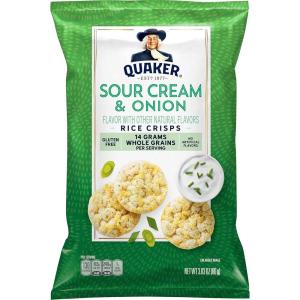 Quaker Rice Crisps, Sweet & Spicy Chili, 3.03 oz Bag(Sour Cream & onion)