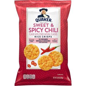 Quaker Rice Crisps, Sweet & Spicy Chili, 3.03 oz Bag(Sweet & Spicy Chilli)