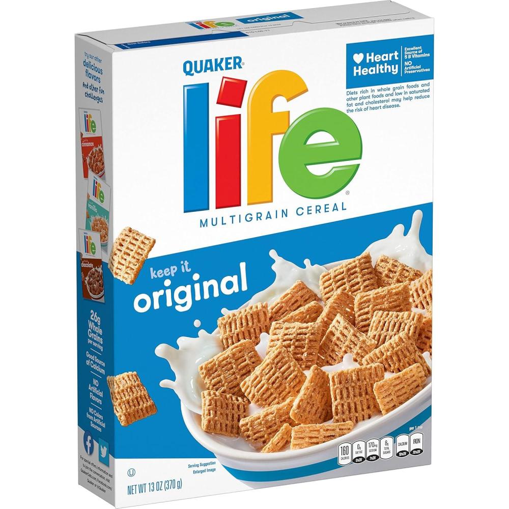 image:imageLife Cereal Quaker  cinnamon 13 OunceOriginal