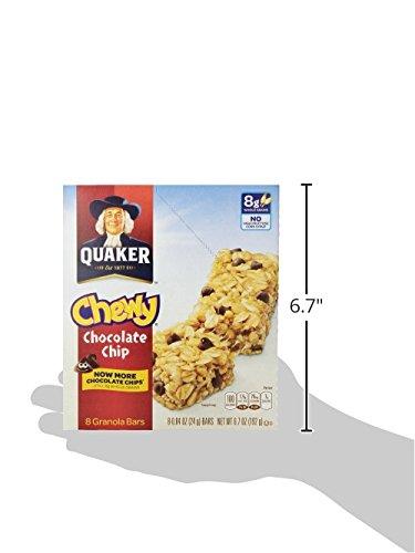 image:imageQuaker Chewy Granola Bar Chocolate Chip Granola Bars 084 Oz 8 Ct