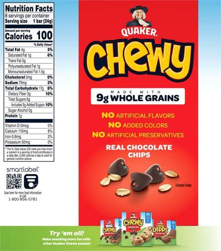 image:imageQuaker Chewy Granola Bars Chocolate Chip 084 Oz 8 Ct