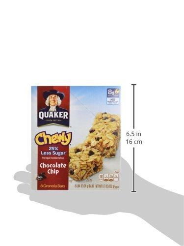 image:imageQuaker Chewy Granola Bars Chocolate Chip 084 Oz 8 Ct
