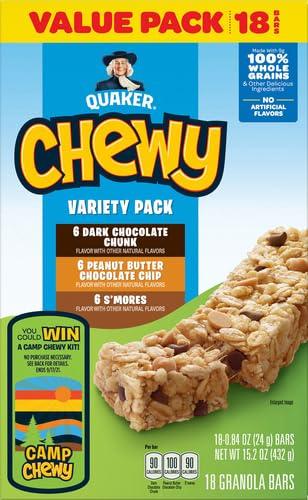 image:imageQuaker Chewy Granola Bars Variety Pack 084 Oz Bars 18 CtValue Pack
