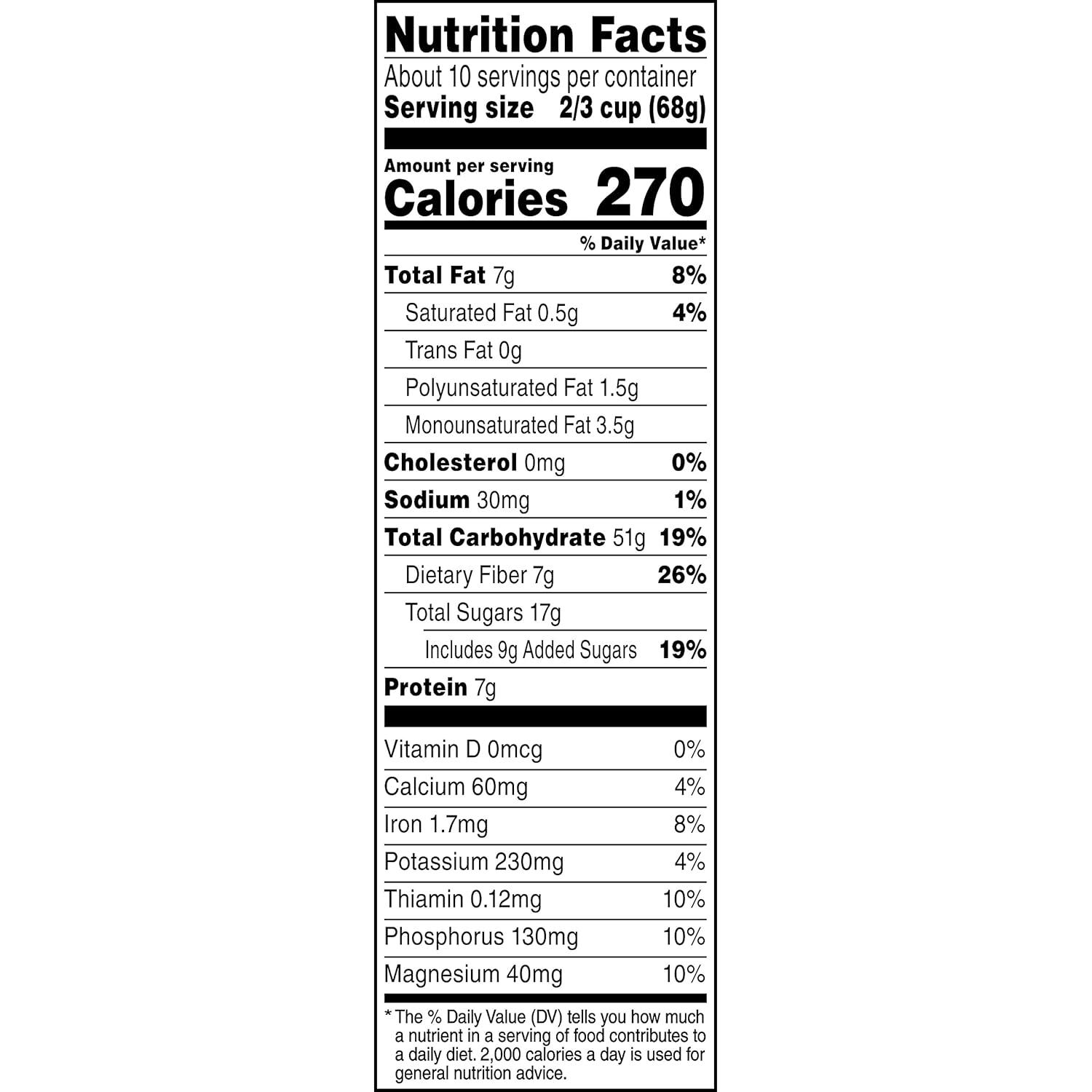 image:imageQuaker Granola Oats Honey Almonds amp Raisins 100 Natural 241 Oz241 Ounce Pack of 1