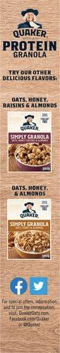 image:imageQuaker Protein Granola Maple and Brown Sugar 18oz18 Ounce Pack of 4