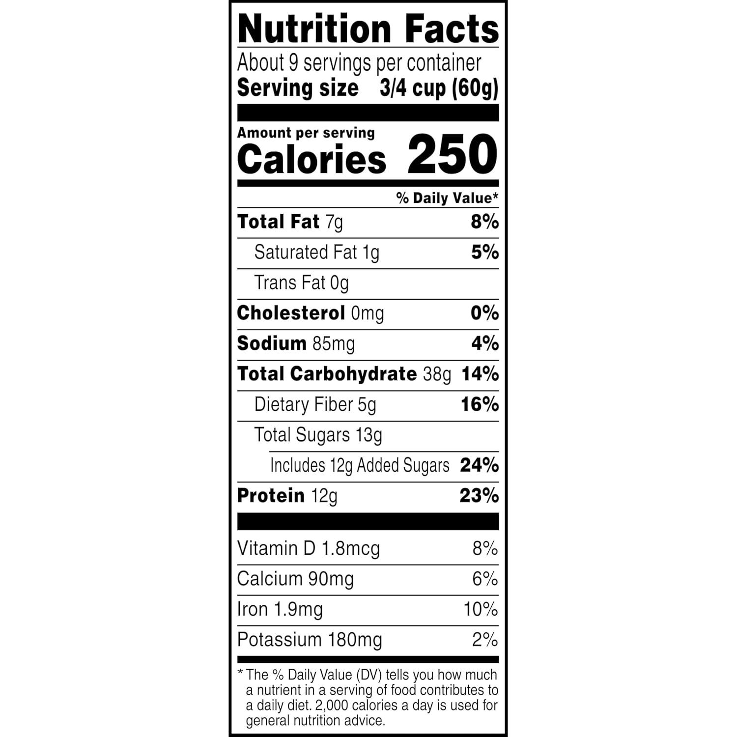 image:imageQuaker Protein Granola Oats Chocolate amp Almonds 18 oz18 Ounce Pack of 1