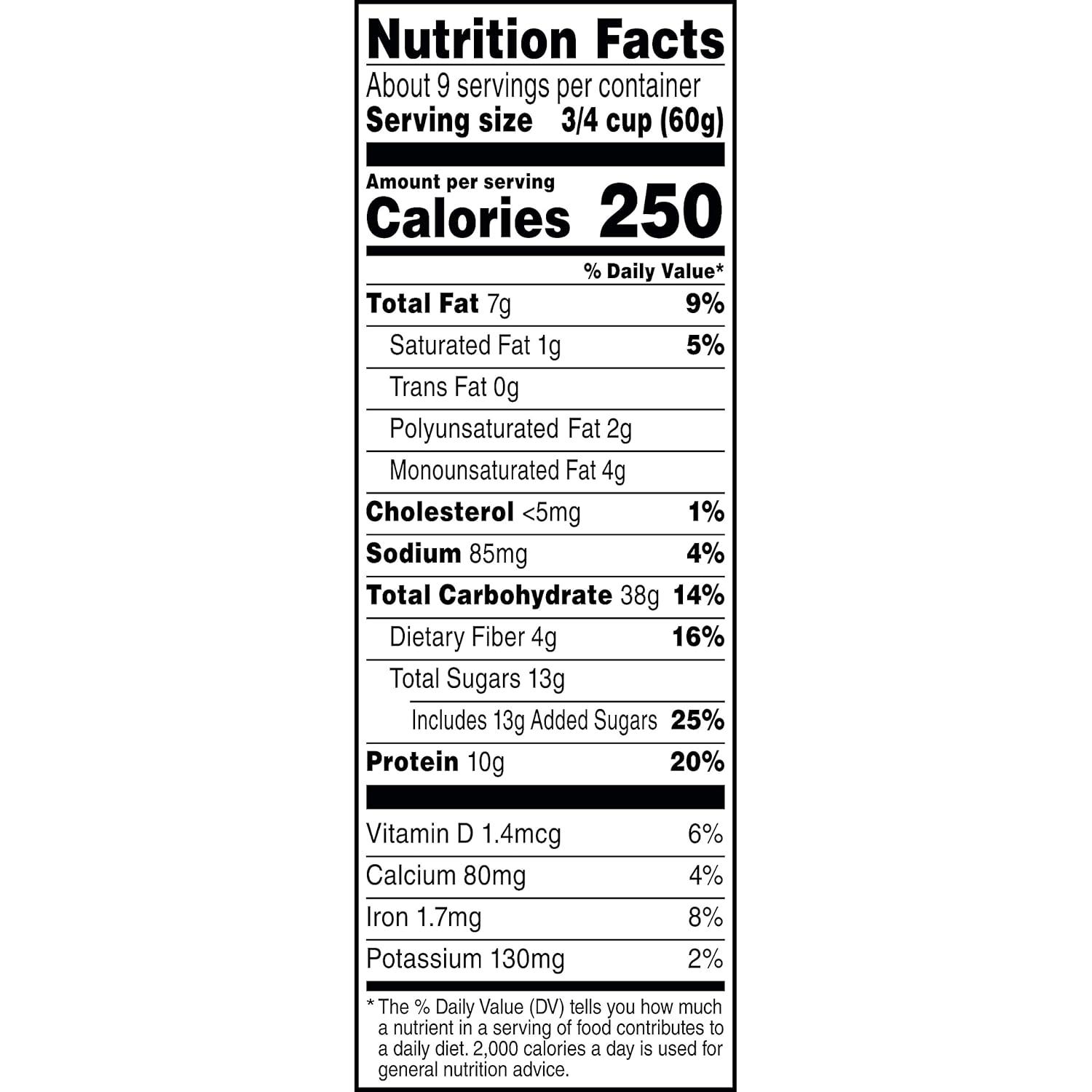 image:imageQuaker Protein Granola Oats Chocolate amp Almonds 18 oz18 Ounce Pack of 2