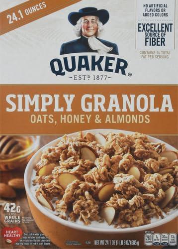 image:imageQuaker Simply Granola Oats Honey amp Almonds 241oz Box241 Ounce Pack of 2