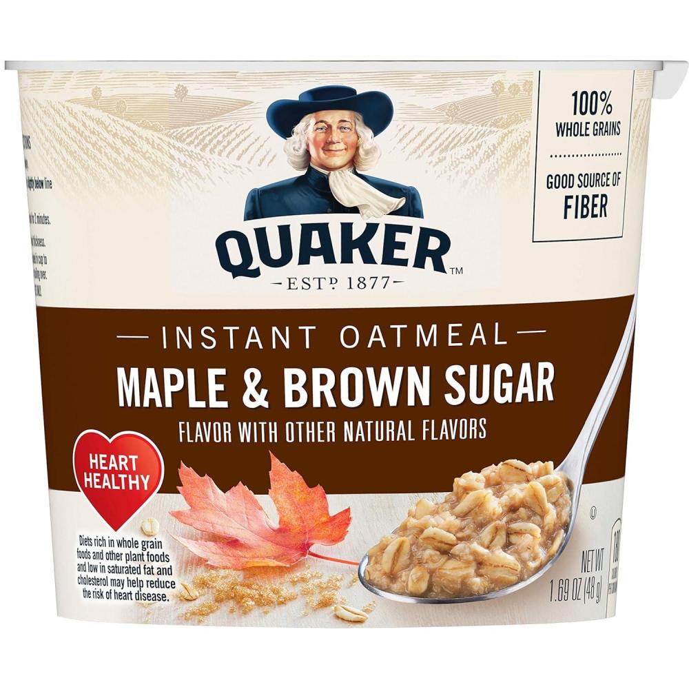 image:imageQuaker Instant Oatmeal Express Maple Brown Sugar 169 Oz169 Ounce Pack of 1