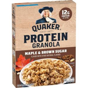 Quaker Protein Granola, Maple and Brown Sugar, 18oz(18 Ounce (Pack of 1))